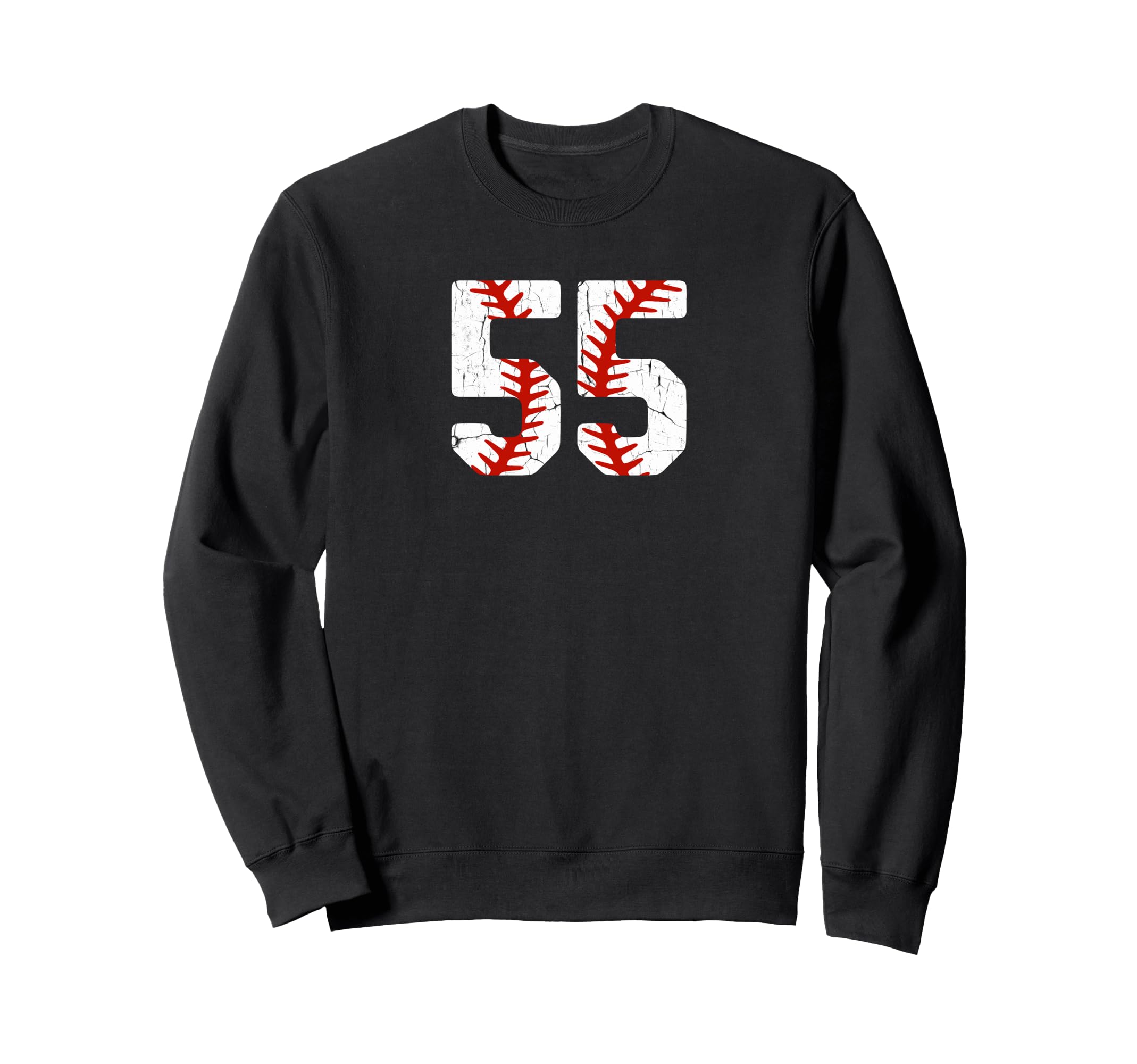 Baseball Player Jersey Number 55 55 Sweatshirt - Trendy Graphic Unisex - T-Shirt, Sweatshirt, Hoodie