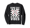 Game Day Vibes Coquette Bow Sweatshirt - Casual Everyday Wear Men Women - T-Shirt, Sweatshirt, Hoodie