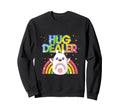Bunny Hug Dealer Rainbow Cartoon Sweatshirt - Custom Art Print Men Women - T-Shirt, Sweatshirt, Hoodie