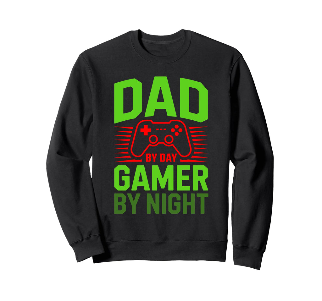 Dad Day Gamer Night Sweatshirt - Minimalist Print Men Women - T-Shirt, Sweatshirt, Hoodie