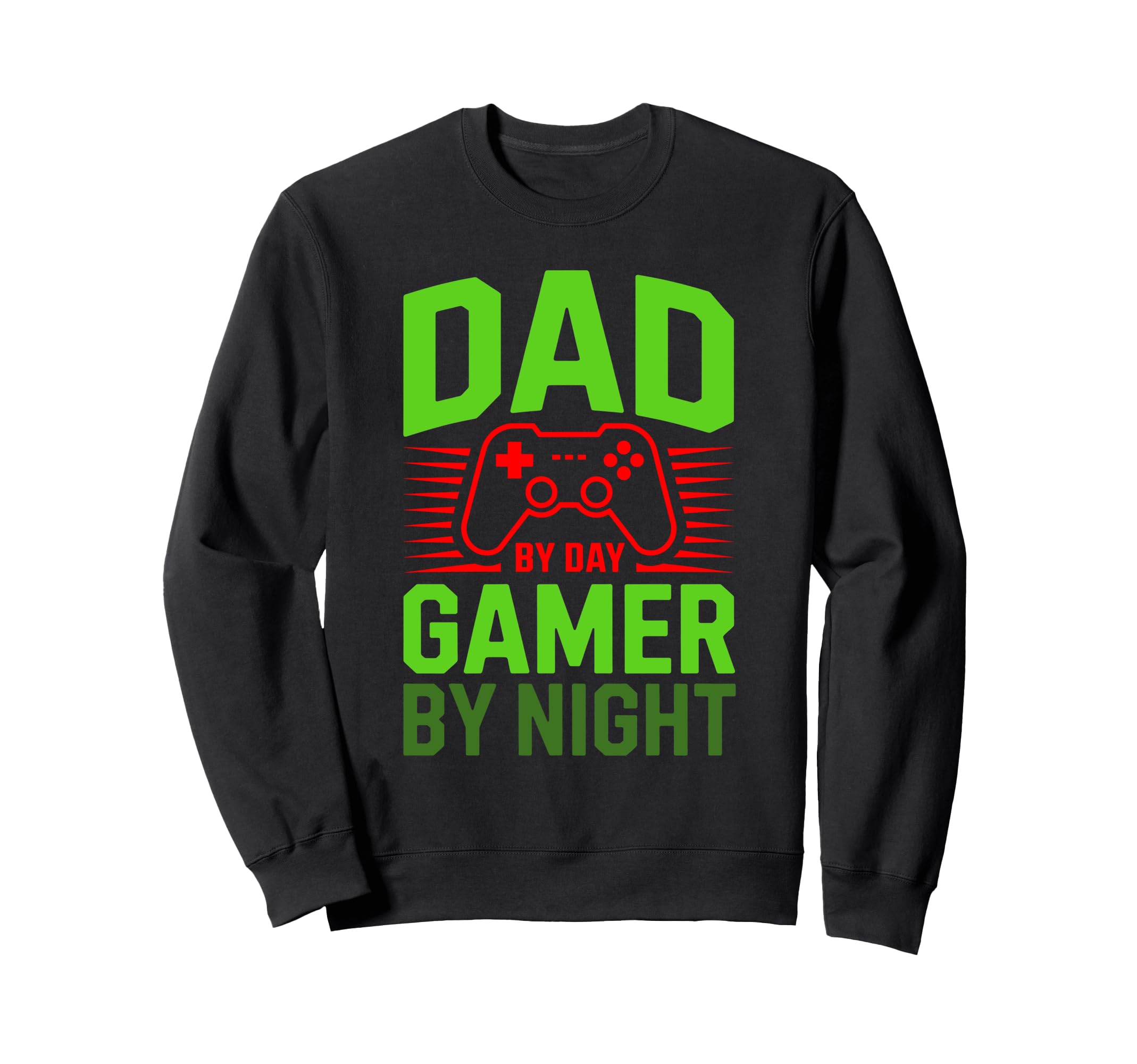 Dad Day Gamer Night Sweatshirt - Minimalist Print Men Women - T-Shirt, Sweatshirt, Hoodie
