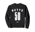 Mookie Betts 50 Mlbpa Los Angeles Sweatshirt - Custom Art Print Men Women - T-Shirt, Sweatshirt, Hoodie