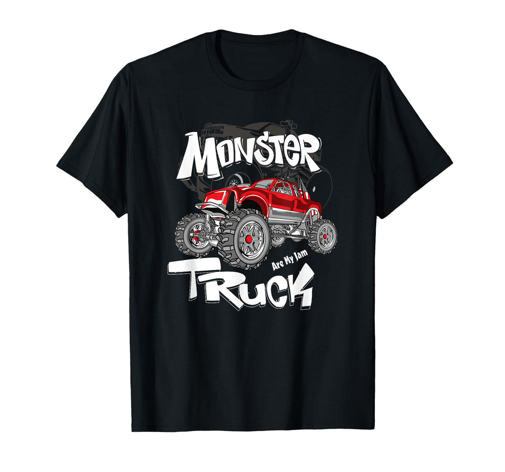 Monster Truck Are My Jam Sunset T-Shirt - Custom Art Print Men Women - T-Shirt, Sweatshirt, Hoodie