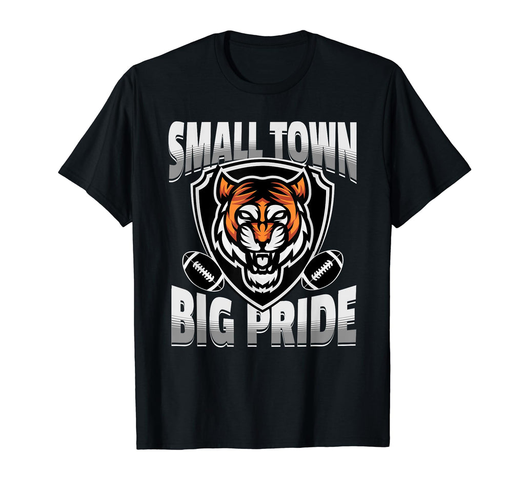 Tigers Mascot Football Small Town T-Shirt - Minimalist Print for Adults - T-Shirt, Sweatshirt, Hoodie