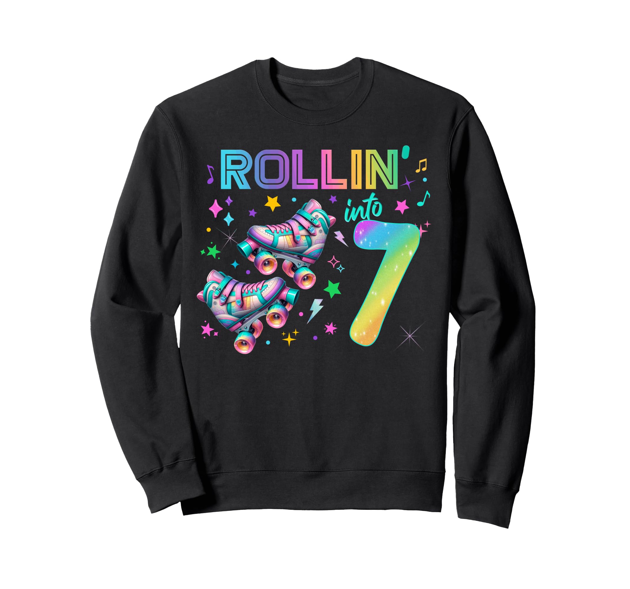 Roller Skates Birthday Outfit Sweatshirt - Casual Everyday Wear Men Women - T-Shirt, Sweatshirt, Hoodie