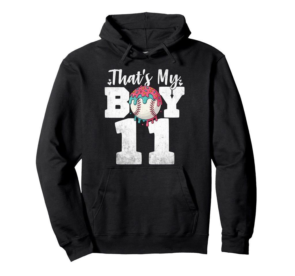 Thats My Baseball 11 Number Mom Dad 11 Hoodie - Aesthetic Graphic Unisex - T-Shirt, Sweatshirt, Hoodie