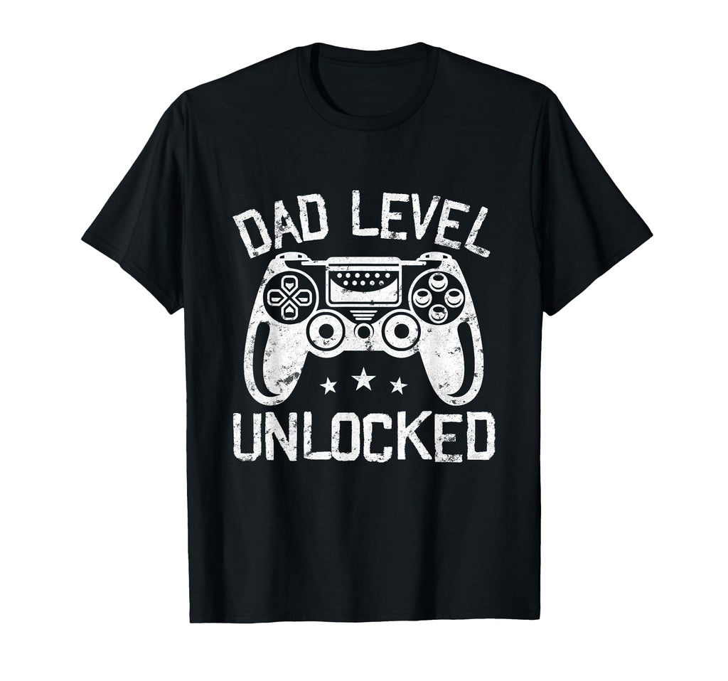 Dad Level Unlocked Gaming Fathers Day T-Shirt - Novelty Apparel for Adults - T-Shirt, Sweatshirt, Hoodie
