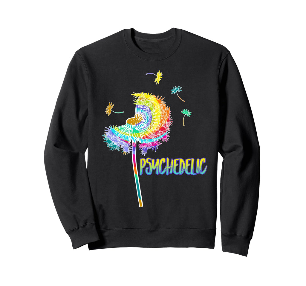 Hippie Music Psychedelic Flower Sweatshirt - Streetwear Style Unisex - T-Shirt, Sweatshirt, Hoodie