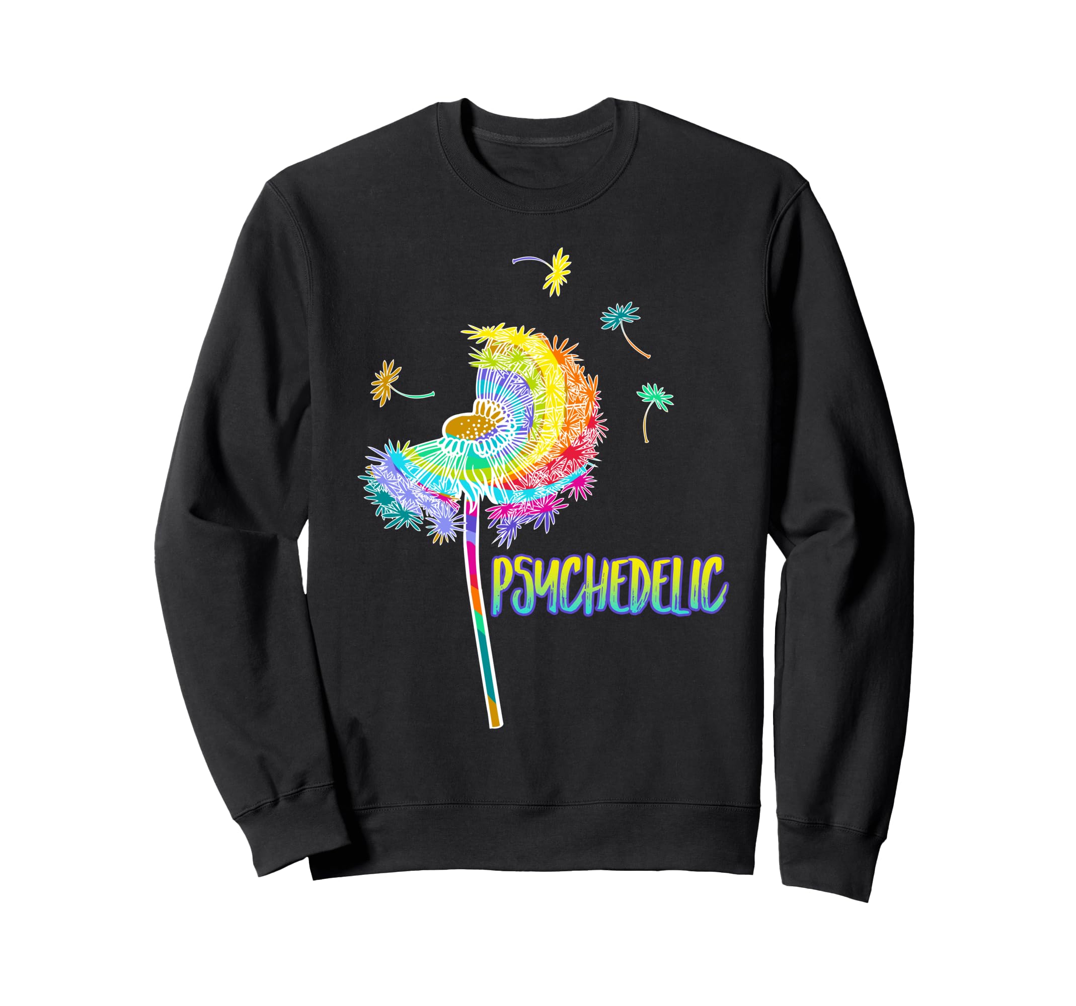 Hippie Music Psychedelic Flower Sweatshirt - Streetwear Style Unisex - T-Shirt, Sweatshirt, Hoodie