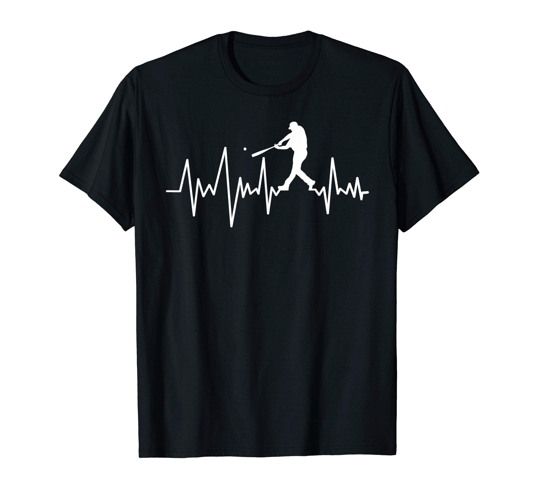 Baseball Heartbeat Lovers Gifts Mom T-Shirt - Fun Novelty Design Men Women - T-Shirt, Sweatshirt, Hoodie