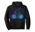 Bicycling Biker Cyclist Bicycle Vaporwave Hoodie - Aesthetic Graphic Unisex - T-Shirt, Sweatshirt, Hoodie