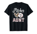 Baseball Pitcher Aunt Baseball T-Shirt - Aesthetic Graphic Men Women - T-Shirt, Sweatshirt, Hoodie