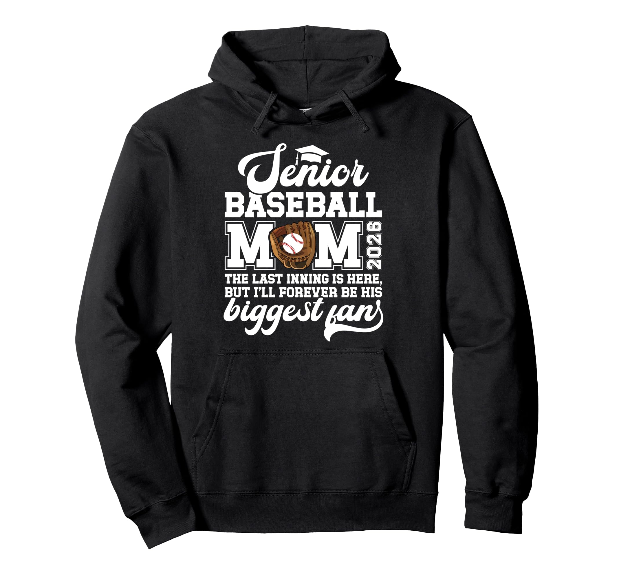 Baseball Senior Mom 2026 Proud Hoodie - Streetwear Style for Adults - T-Shirt, Sweatshirt, Hoodie