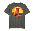 Dogue De Bordeaux Dog Sunset French T-Shirt - Fun Novelty Design Men Women - T-Shirt, Sweatshirt, Hoodie