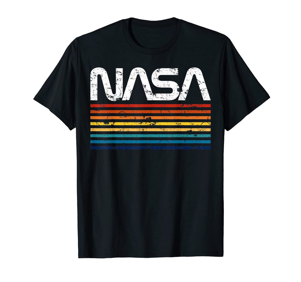 Nerdy Nasa Worm Logo Distressed T-Shirt - Minimalist Print Men Women - T-Shirt, Sweatshirt, Hoodie