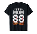 Proud Mom Baseball Player Number T-Shirt - Casual Everyday Wear Men Women - T-Shirt, Sweatshirt, Hoodie