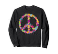 Peace Love Hippie Costume Tie Die Sweatshirt - Streetwear Style Men Women - T-Shirt, Sweatshirt, Hoodie