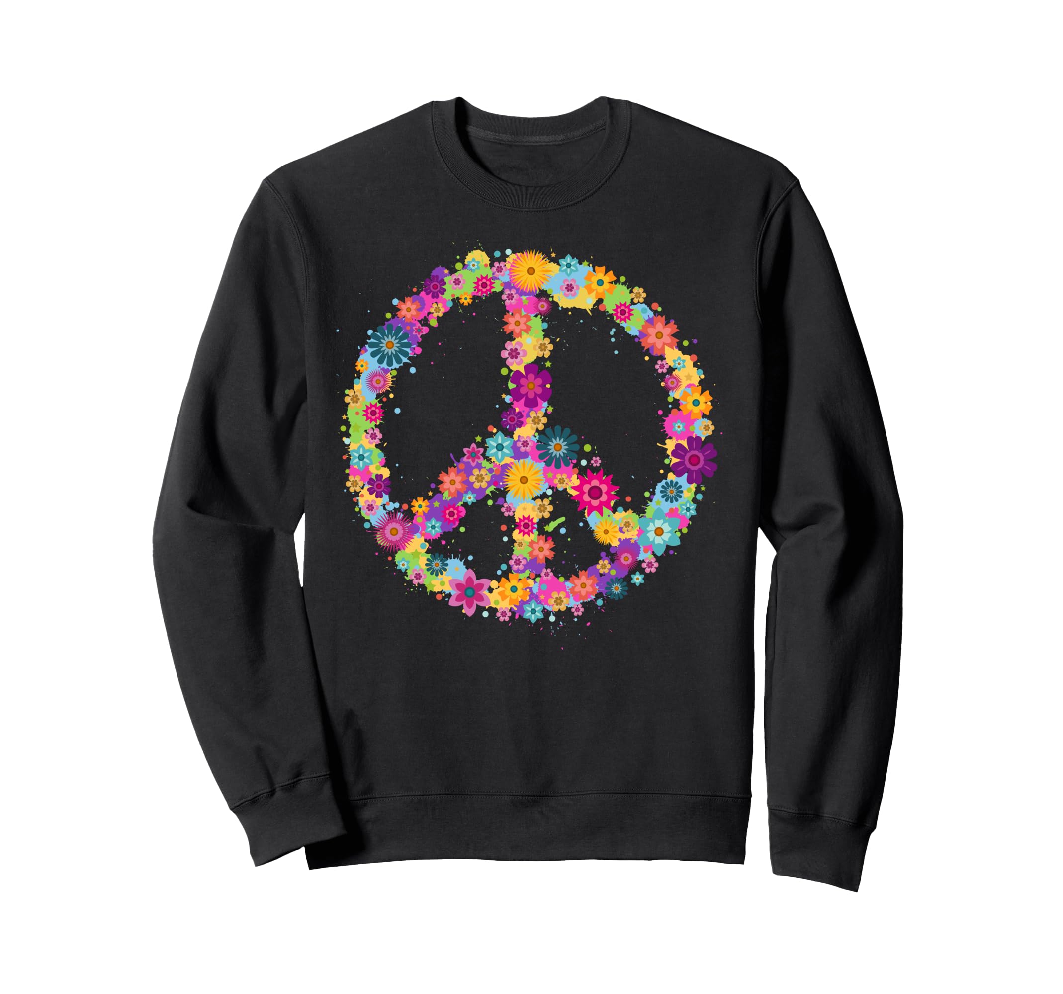 Peace Love Hippie Costume Tie Die Sweatshirt - Streetwear Style Men Women - T-Shirt, Sweatshirt, Hoodie
