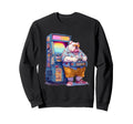 Funny English Bulldog Gamer Dog 80S Sweatshirt - Graphic Print Unisex - T-Shirt, Sweatshirt, Hoodie