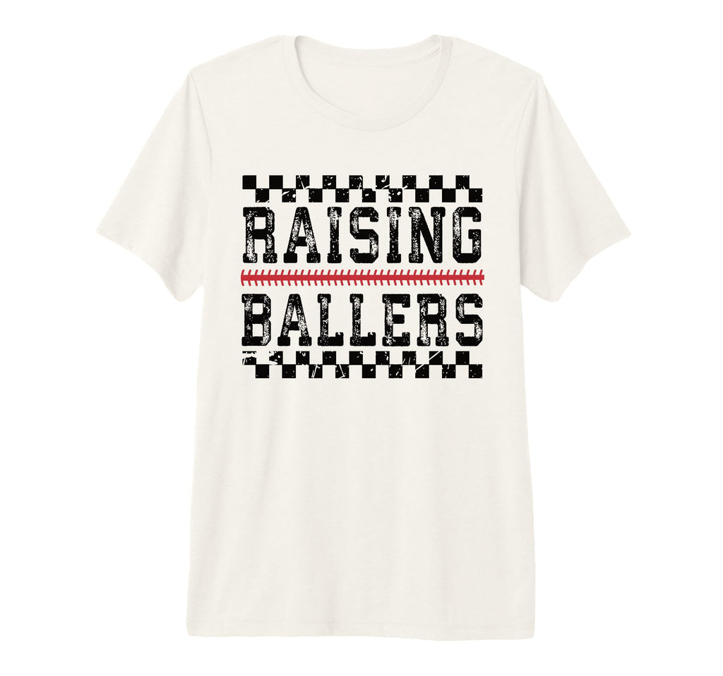 Raising Ballers Baseball Mom Sports T-Shirt - Fun Novelty Design Men Women - T-Shirt, Sweatshirt, Hoodie