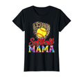 Tie Dye Softball Mama Leopard T-Shirt - Aesthetic Graphic Men Women - T-Shirt, Sweatshirt, Hoodie