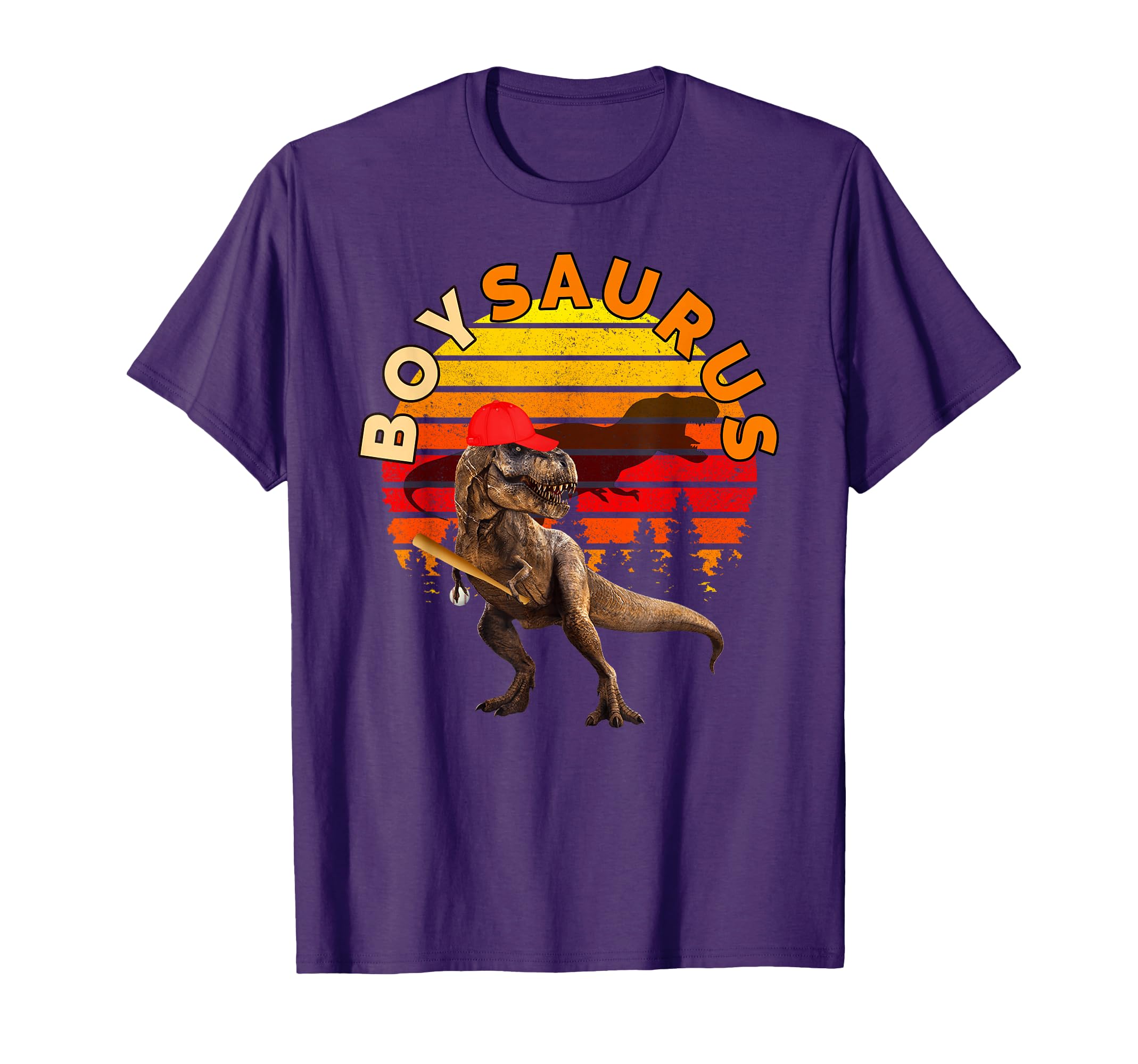 Boysaurus Jurassic T Rex Baseball T-Shirt - Minimalist Print for Adults - T-Shirt, Sweatshirt, Hoodie