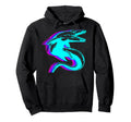 Mosasaurus Dinosaur Vaporwave Hoodie - Fun Novelty Design Unisex - T-Shirt, Sweatshirt, Hoodie