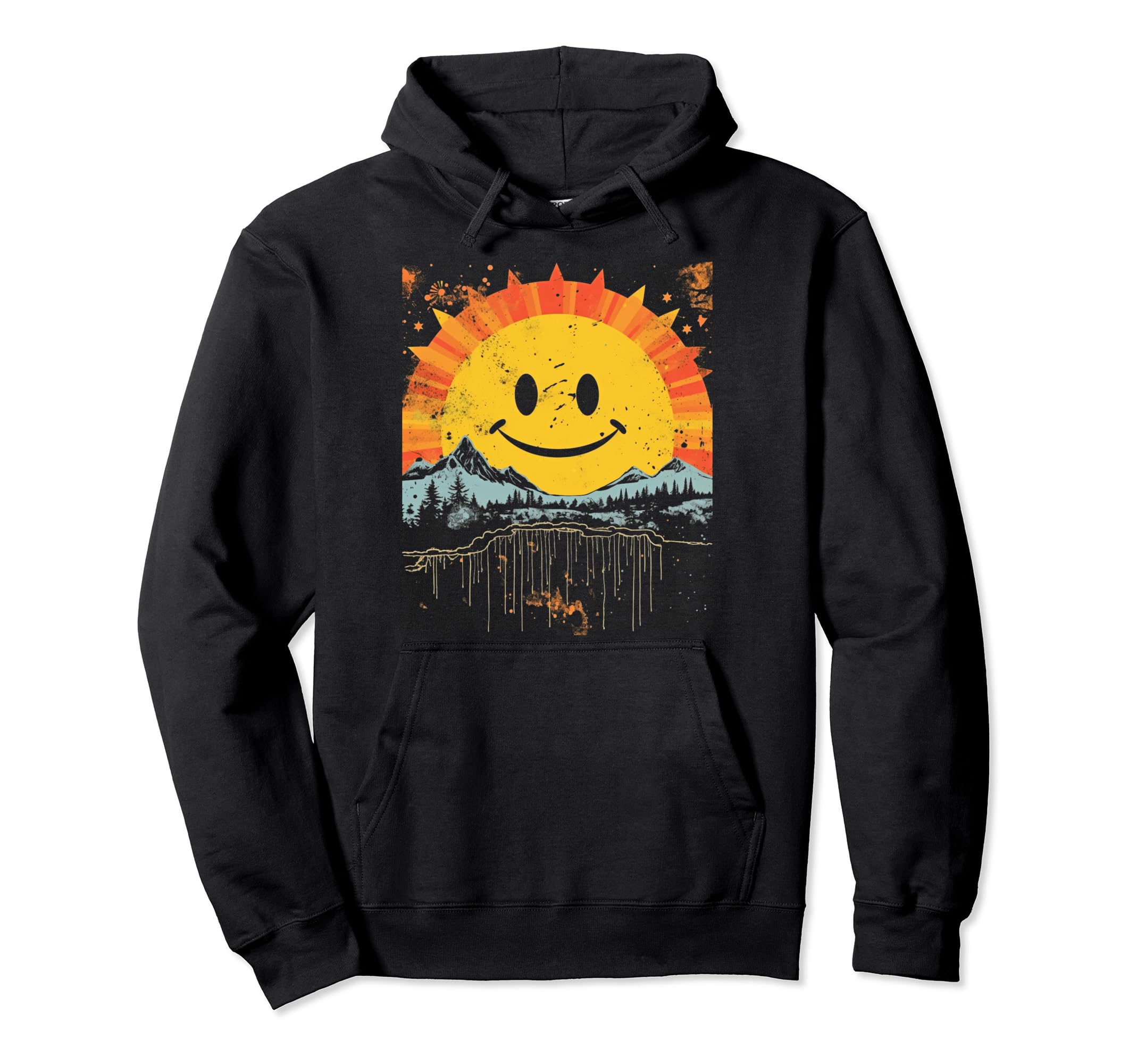 Sun Boho Groovy Sunshine Grunge 10 Hoodie - Fun Novelty Design Men Women - T-Shirt, Sweatshirt, Hoodie