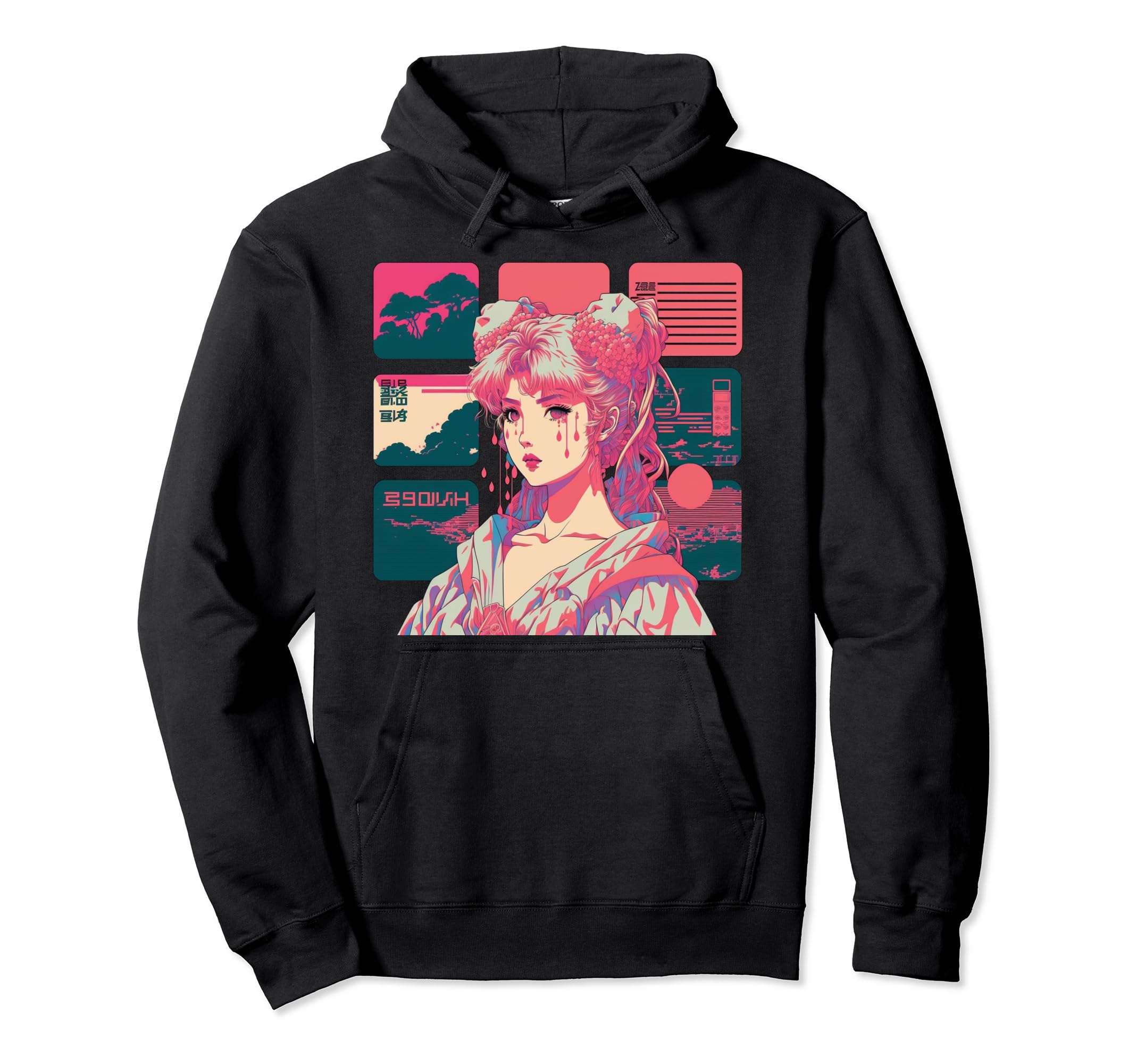 Vaporwave Aesthetic 90S Egirl Japanese Hoodie - Trendy Graphic Men Women - T-Shirt, Sweatshirt, Hoodie