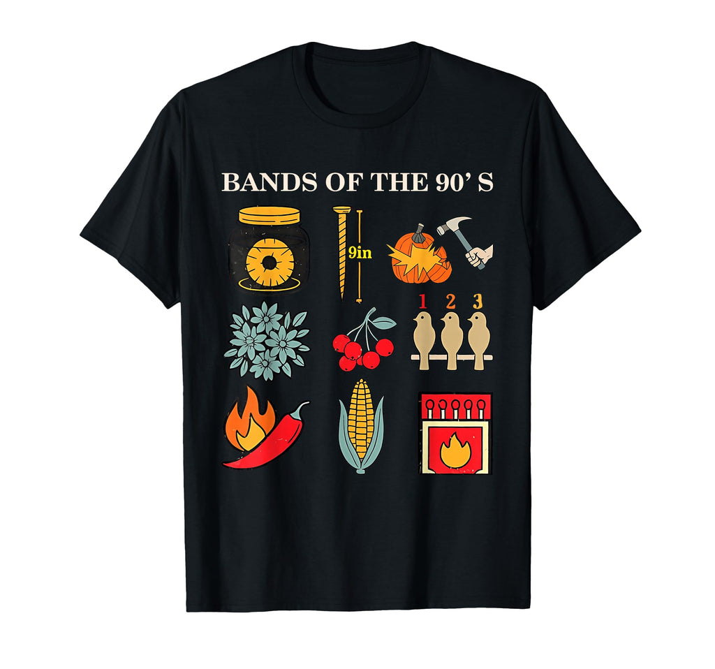 Popular Music Bands 90S Rock Funny T-Shirt - Streetwear Style for Adults - T-Shirt, Sweatshirt, Hoodie