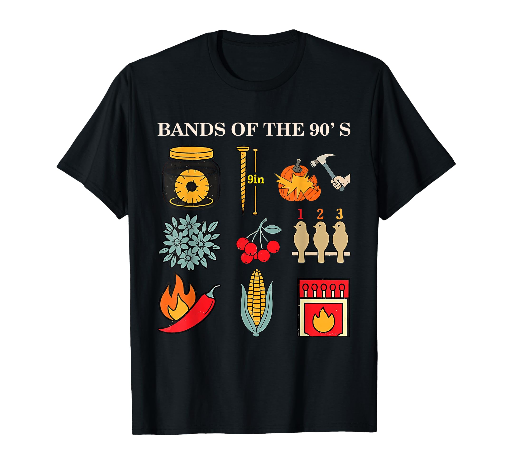 Popular Music Bands 90S Rock Funny T-Shirt - Streetwear Style for Adults - T-Shirt, Sweatshirt, Hoodie