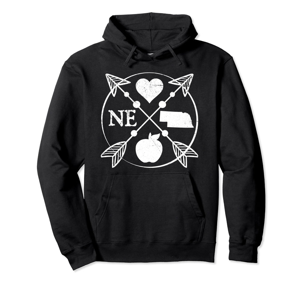 Nebraska Teacher Arrow Home State Hoodie - Casual Everyday Wear Men Women - T-Shirt, Sweatshirt, Hoodie