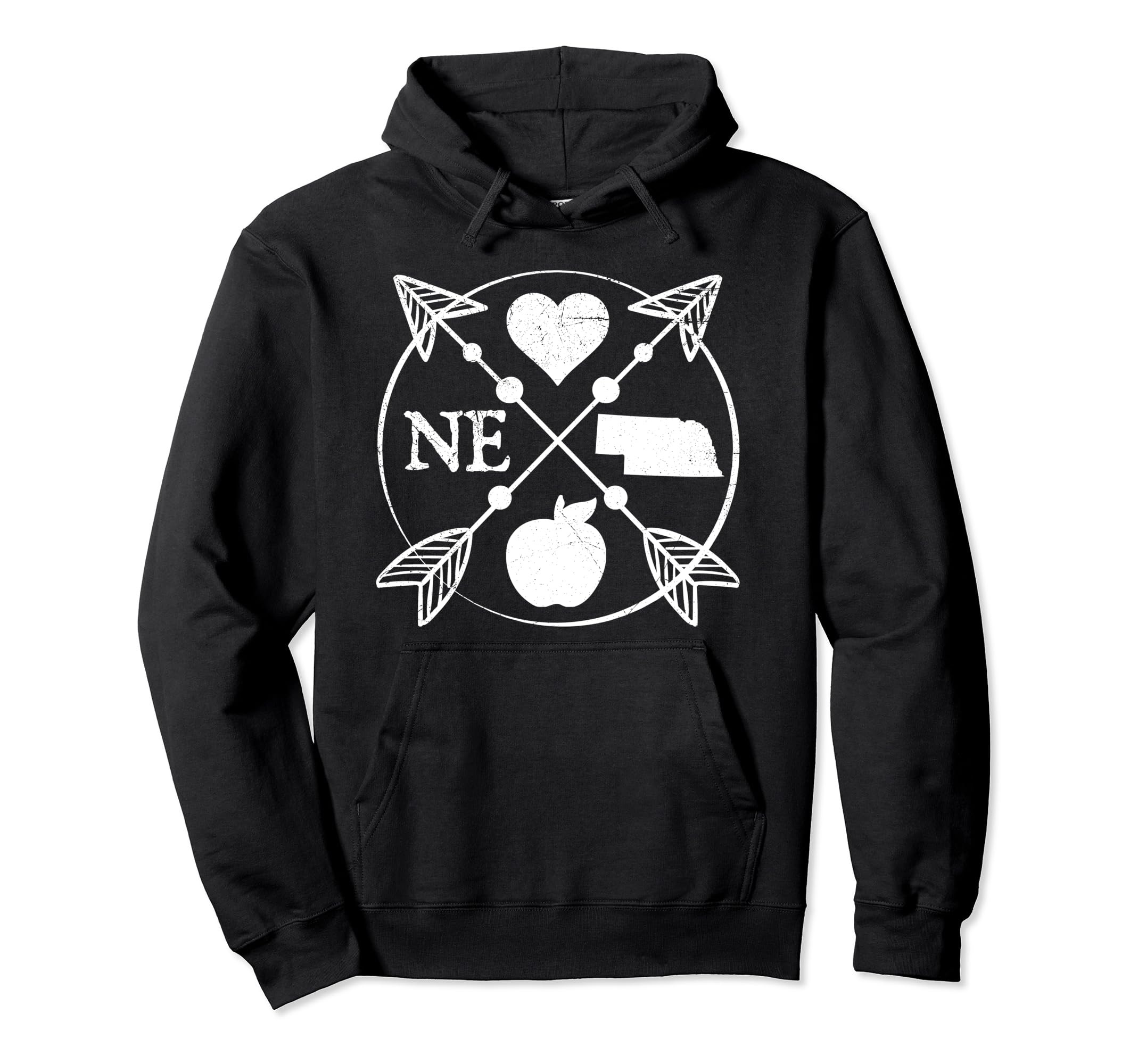 Nebraska Teacher Arrow Home State Hoodie - Casual Everyday Wear Men Women - T-Shirt, Sweatshirt, Hoodie