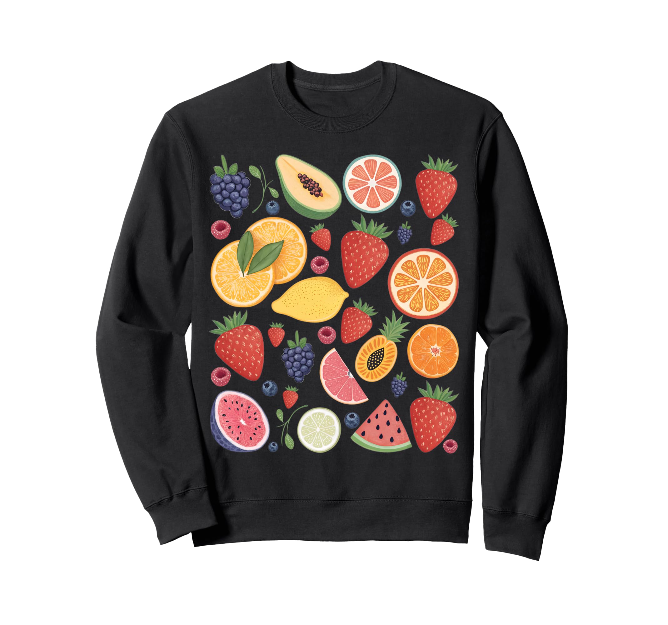 Fruit Collage Summer Beach Vacation Sweatshirt - Fun Novelty Design Unisex - T-Shirt, Sweatshirt, Hoodie