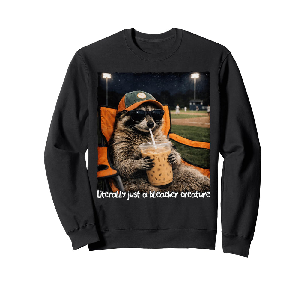 Racoon Lover Baseball Mama Sweatshirt - Minimalist Print for Adults - T-Shirt, Sweatshirt, Hoodie