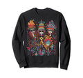 Hippie Boho Music Sweatshirt - Minimalist Print Men Women - T-Shirt, Sweatshirt, Hoodie
