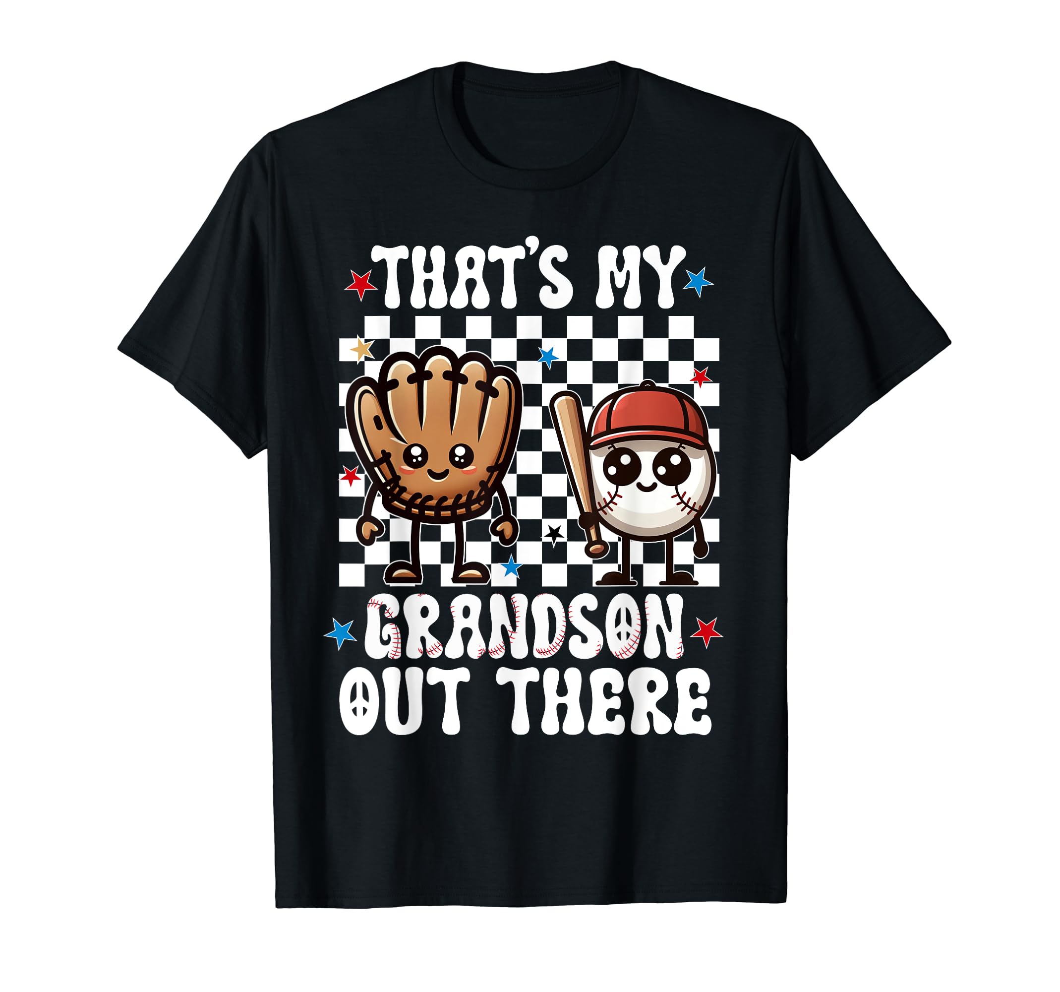 Thats My Grandson Out There Baseball T-Shirt - Custom Art Print Men Women - T-Shirt, Sweatshirt, Hoodie