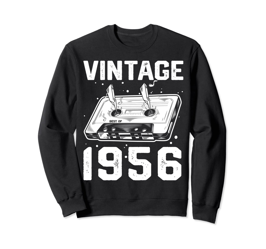 Birthday Best 1956 Bday 1956 Cassette Sweatshirt - Custom Art Print Unisex - T-Shirt, Sweatshirt, Hoodie