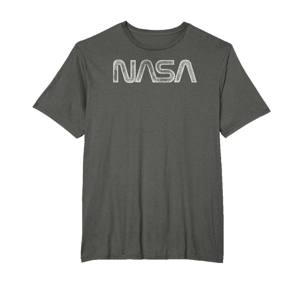 Nasa Distressed Worm Logo Space T-Shirt - Custom Art Print for Adults - T-Shirt, Sweatshirt, Hoodie