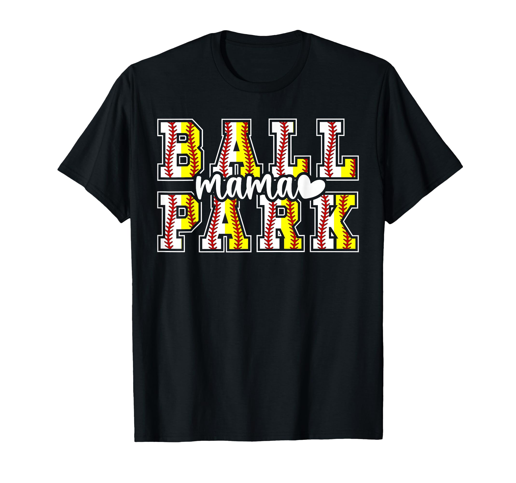 Ballpark Mama Softball Baseball Mom T-Shirt - Minimalist Print for Adults - T-Shirt, Sweatshirt, Hoodie