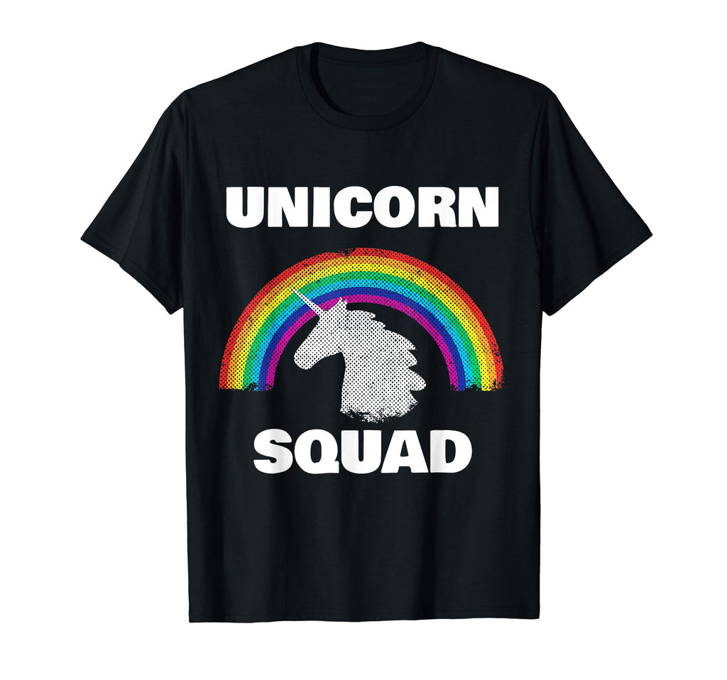 Unicorn Squad Rainbow Unicorns Love T-Shirt - Unique Graphic Unisex - T-Shirt, Sweatshirt, Hoodie