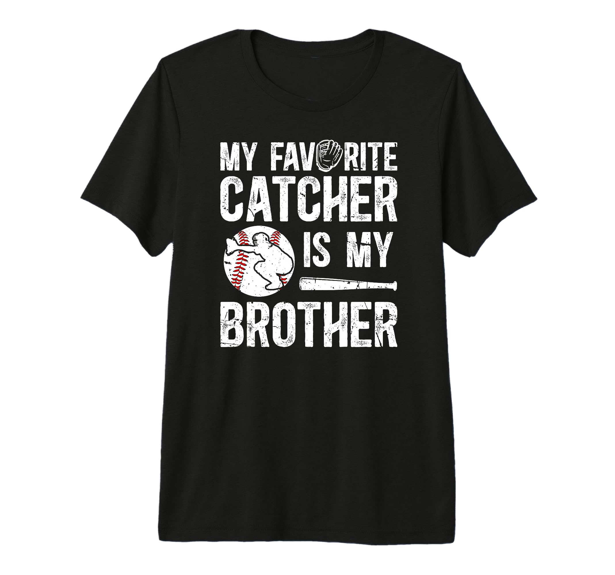 My Brother Baseball Catcher Brother T-Shirt - Custom Art Print for Adults - T-Shirt, Sweatshirt, Hoodie