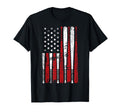 Baseball Bat American Usa Flag T-Shirt - Trendy Graphic Unisex - T-Shirt, Sweatshirt, Hoodie