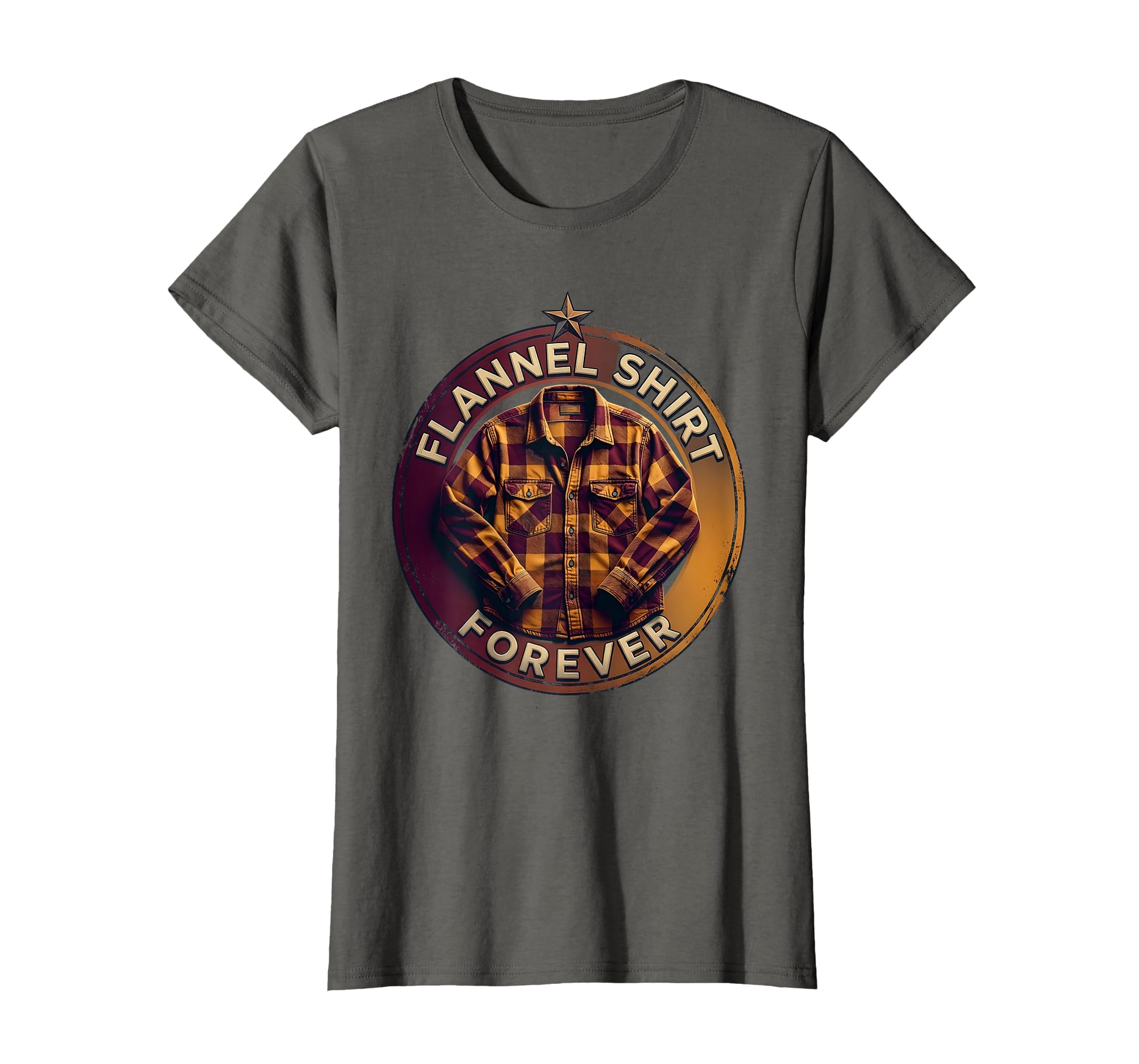 Flannel Forever 90S Band Rock Music T-Shirt - Fun Novelty Design for Adults - T-Shirt, Sweatshirt, Hoodie