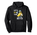 Lets Do This Baseball Mom Banana Hoodie - Novelty Apparel for Adults - T-Shirt, Sweatshirt, Hoodie