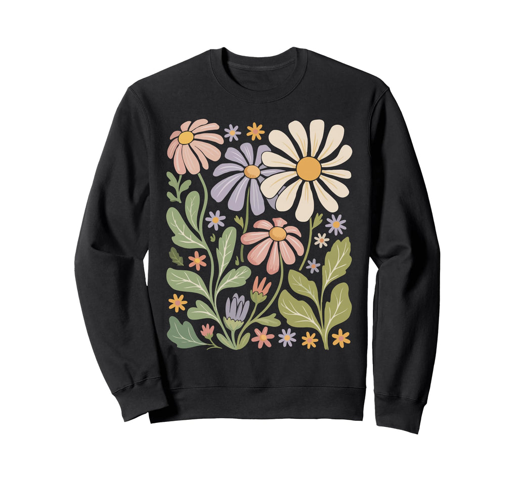 Wildflowers Flowers Pattern Summer Sweatshirt - Graphic Print Men Women - T-Shirt, Sweatshirt, Hoodie