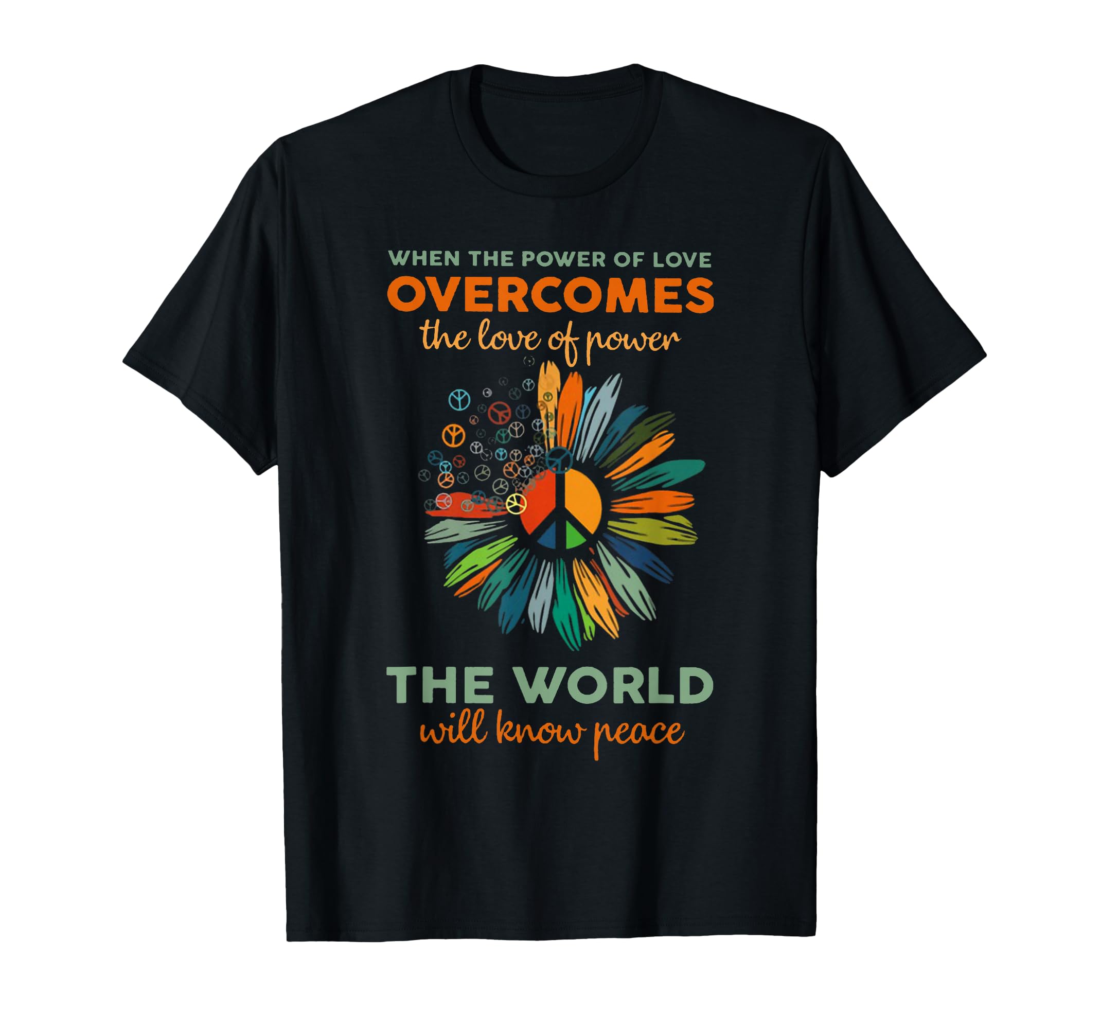 When Power Love Overcomes Love Power T-Shirt - Custom Art Print Unisex - T-Shirt, Sweatshirt, Hoodie
