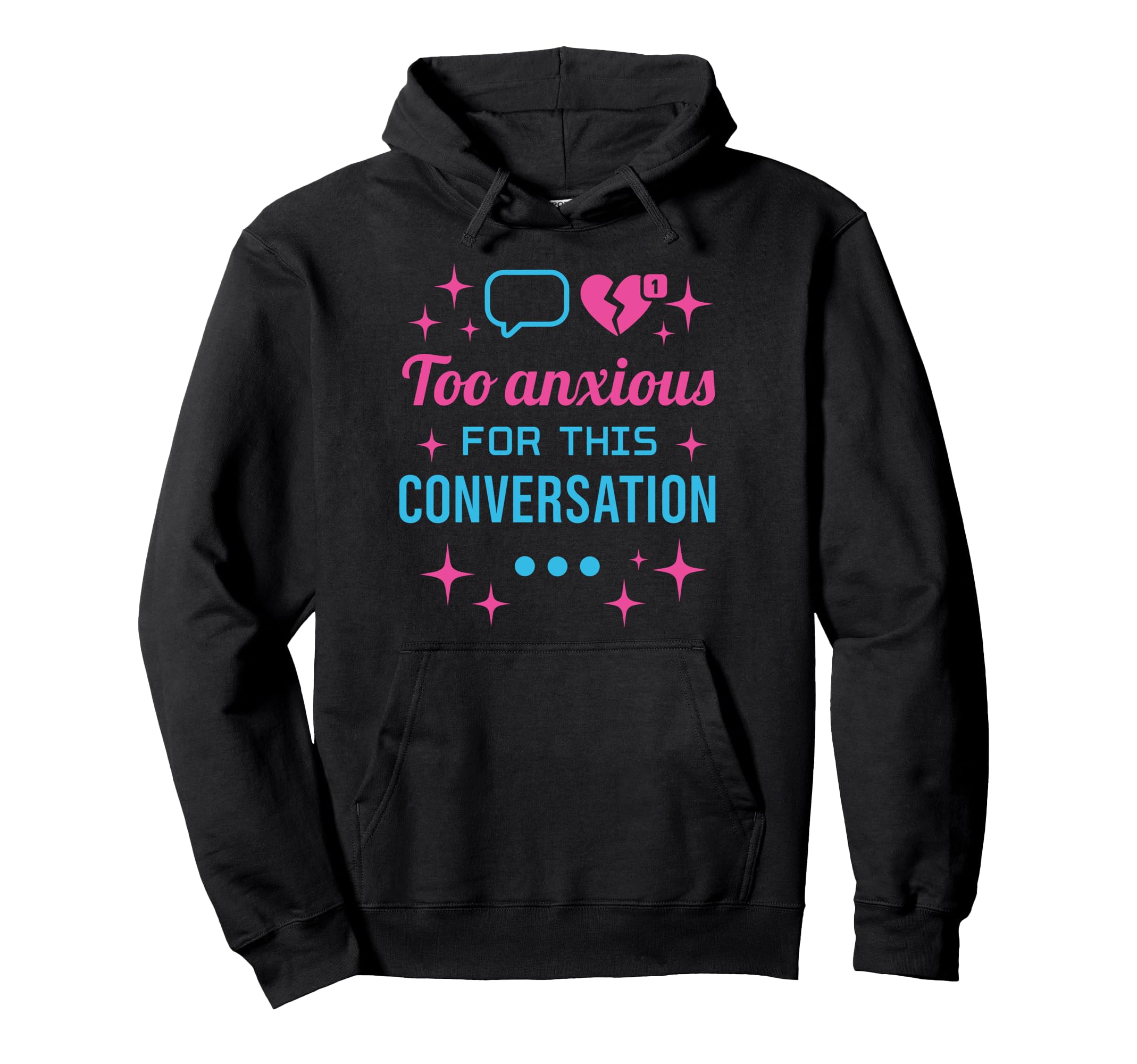 Hot Anxiety Glam Therapy Overthinking Hoodie - Unique Graphic Unisex - T-Shirt, Sweatshirt, Hoodie