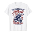 Dragon Us 129 Nc Tn Usa Motorcycle T-Shirt - Minimalist Print Men Women - T-Shirt, Sweatshirt, Hoodie