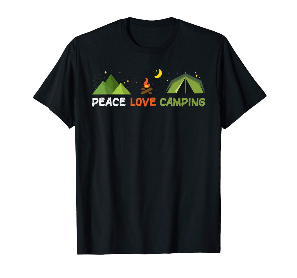 Peace Love Camping T-Shirt - Unique Graphic Men Women - T-Shirt, Sweatshirt, Hoodie